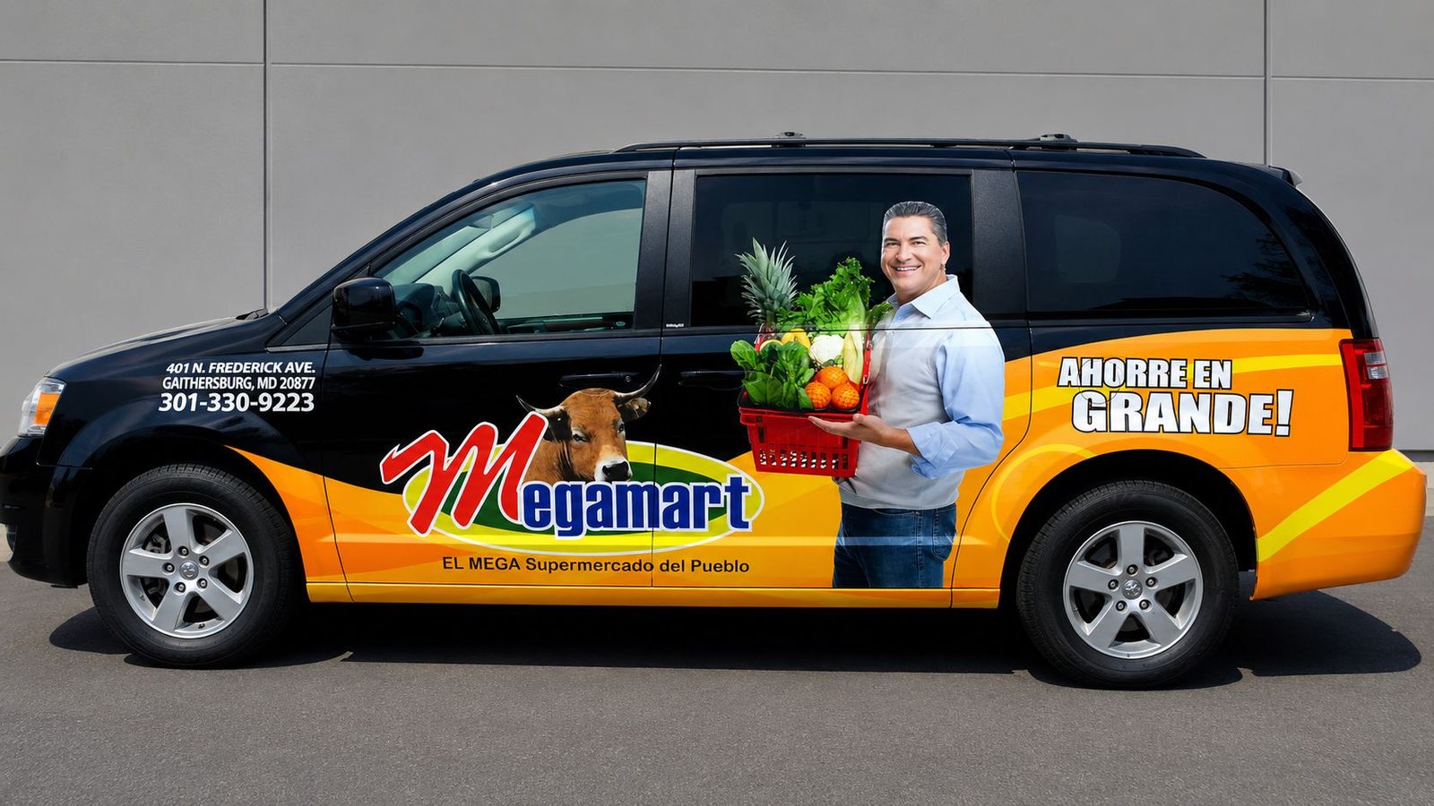 Full Van Wrap for Megamart in Maryland