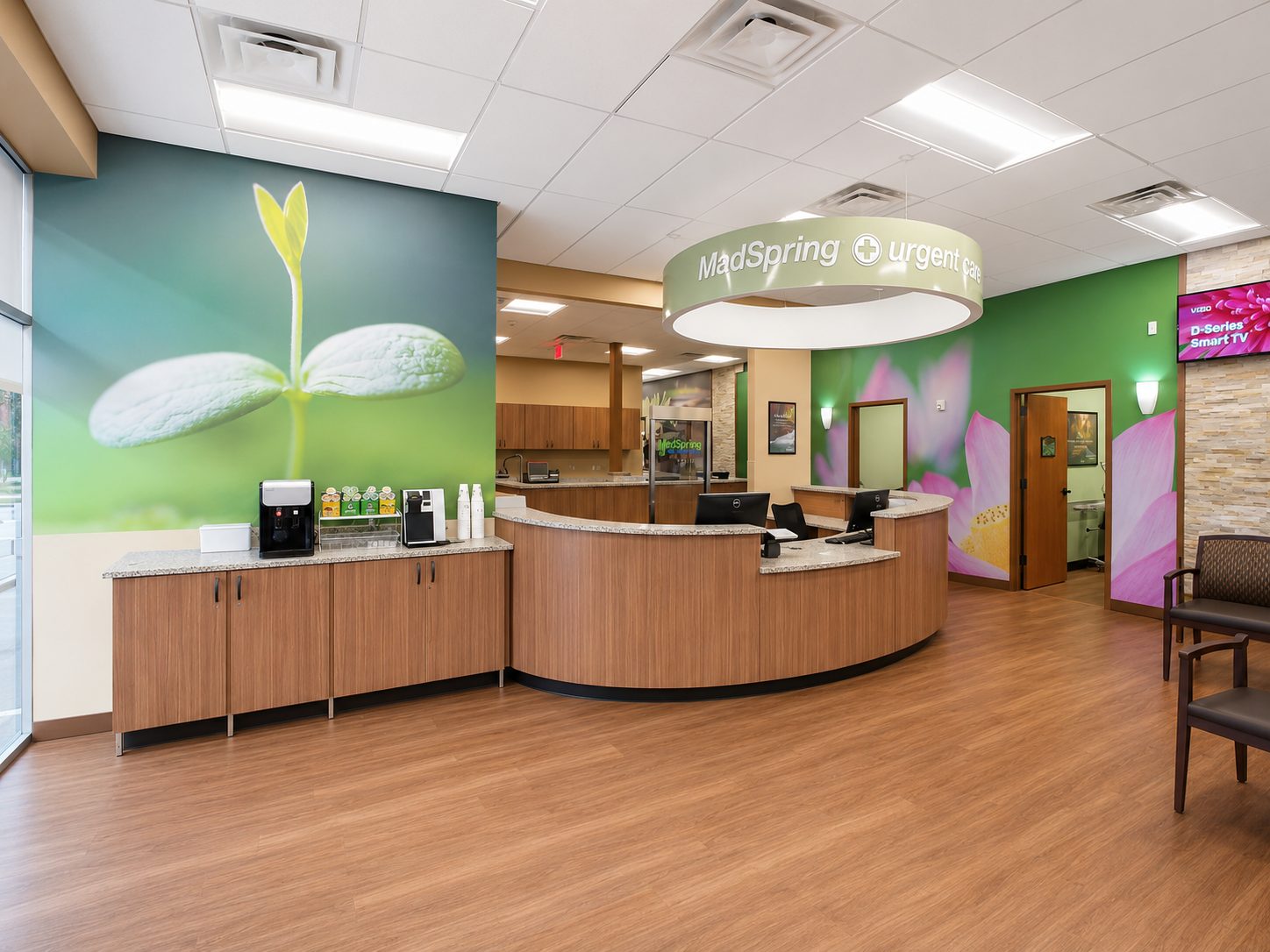 Lobby Mural for MedSpring Urgent Care in Maryland